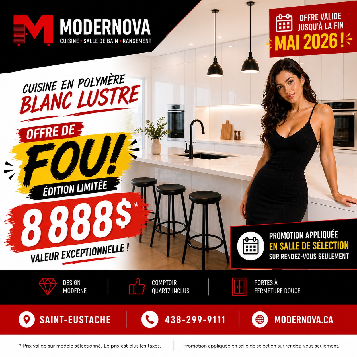 Offre de fou — Cuisine complète 8 888$